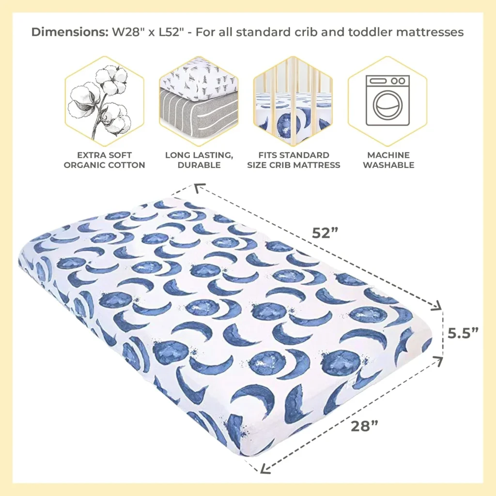 Burt's Bees Baby Essential Organic Cotton Fitted Crib Sheet