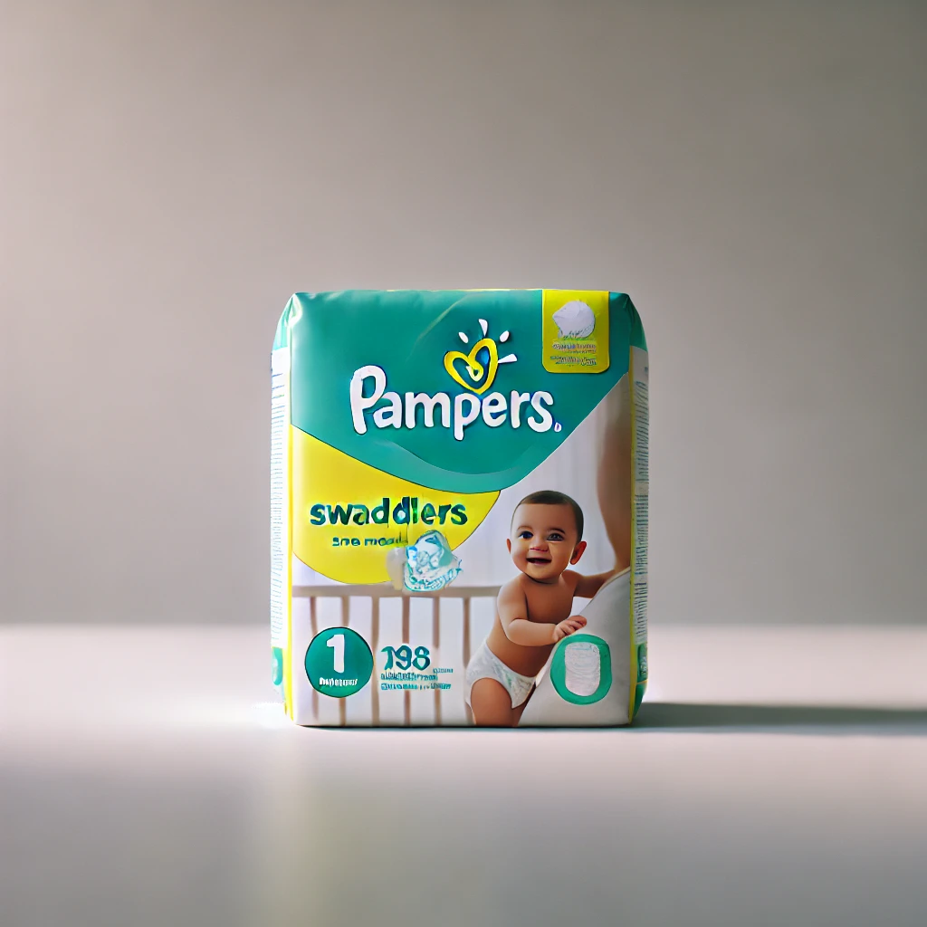 Pampers-Swaddlers-Diapers-Size-1-One-Month-Supply-198-Count