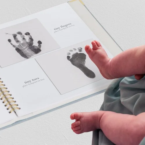 Baby boy memory book to capture precious moments and milestones in his first year